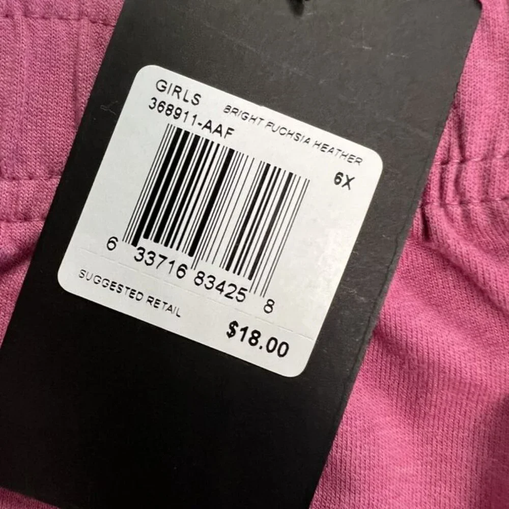 Converse Girl’s Pink Raw Edge Shorts Size 6x